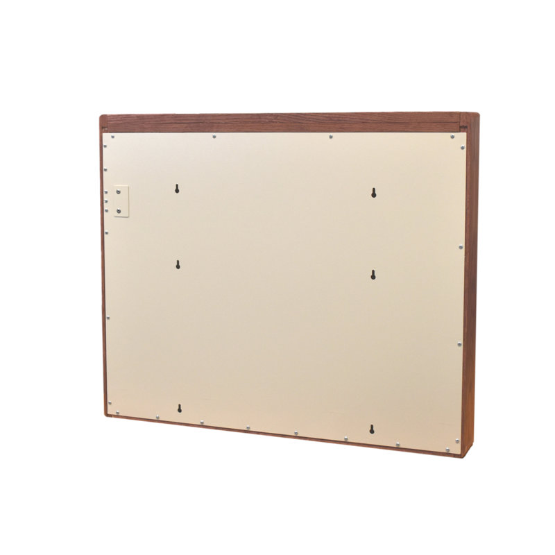 Berkowitz Steel Floating Desk, Oak Frame