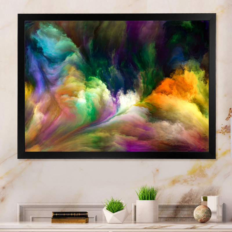 «Colorful Living II», reproduction d'art sur toile, Cadre noir, H 8 po x l 12 po x P 1 po