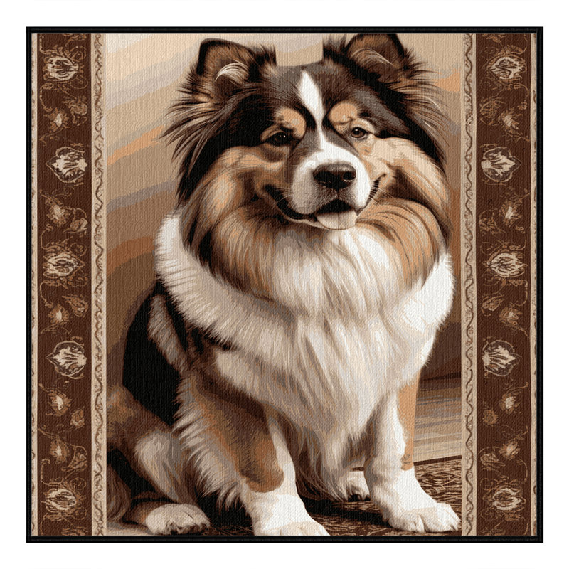  Tapis lavable de Mandchourie, Carré 8 pi
