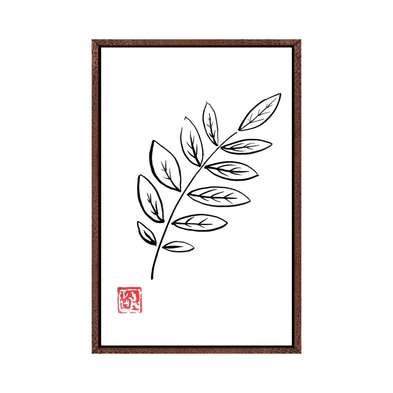 Laurel by Péchane - Print on Canvas, Classic Brown Wood Framed, 101.6 cm H x 66.04 cm W