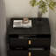 3 - Drawer Nightstand With Metal Legs-2130540666