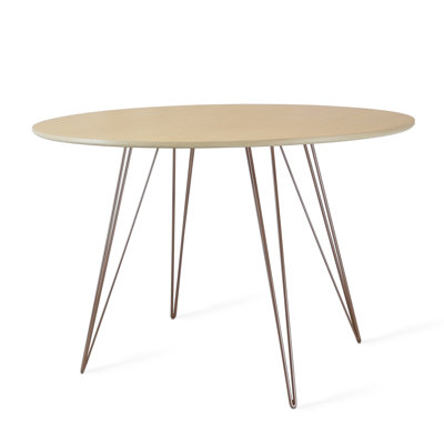 Williams Oval Metal Base Dining Table