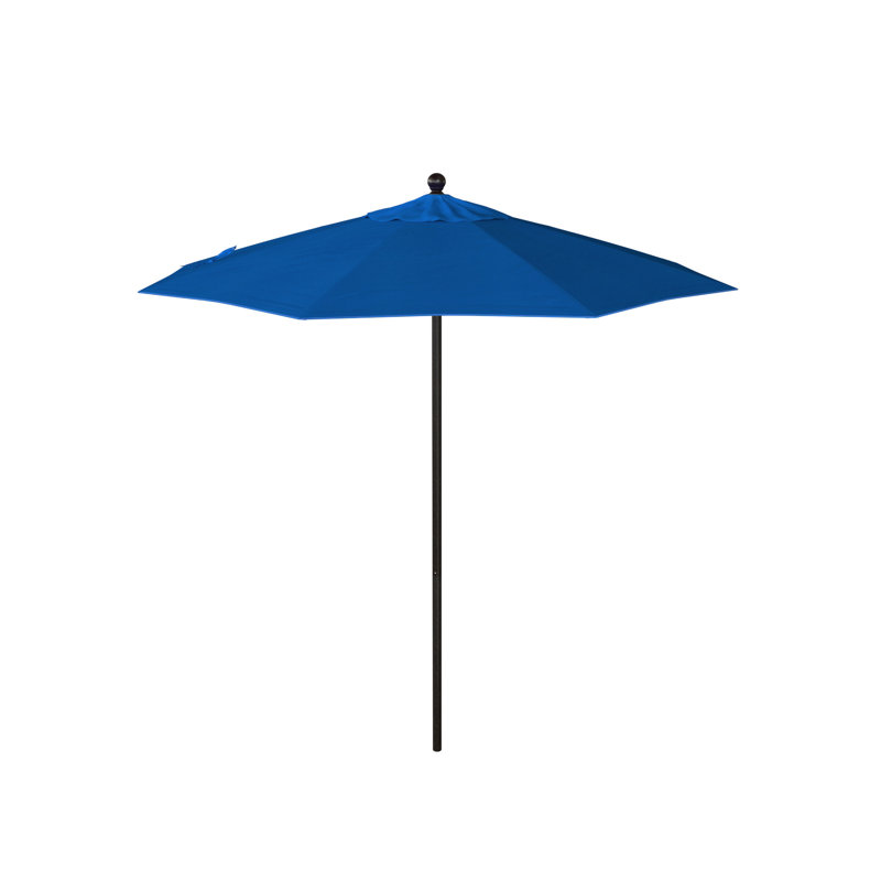 Parasol de marché 90 po Aneesaa, Bleu pacifique - Pacifica, Bronze