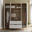 Teliyah 4 Door Manufactured Wood Wardrobe