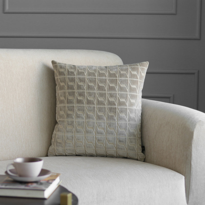 Palette Woven Square Pillow Cover, Linen