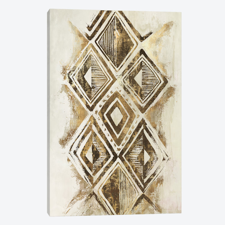 « africain diamants », impression sur toile, H 26 po x l 18 po x P 1,5 po
