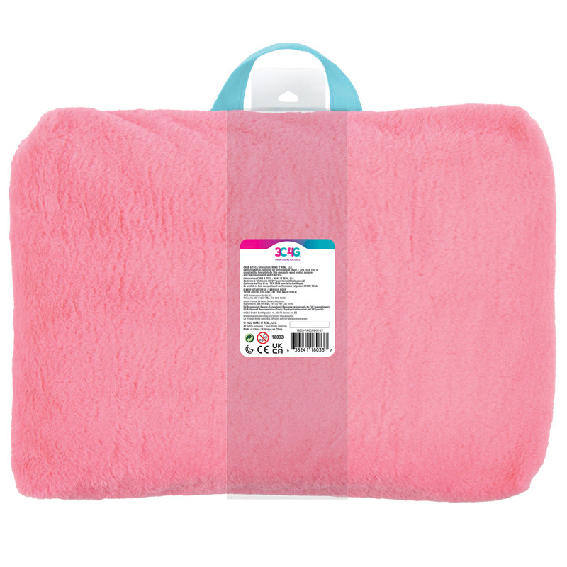 3C4G: Adventure Fun: Rainbow Lap Desk - Portable Lap Pillow Desk W/ Handle, Versatile Media Slot, Cozy Plush Cushion, Perfect For Fun & Homework, Kids Ages 6+