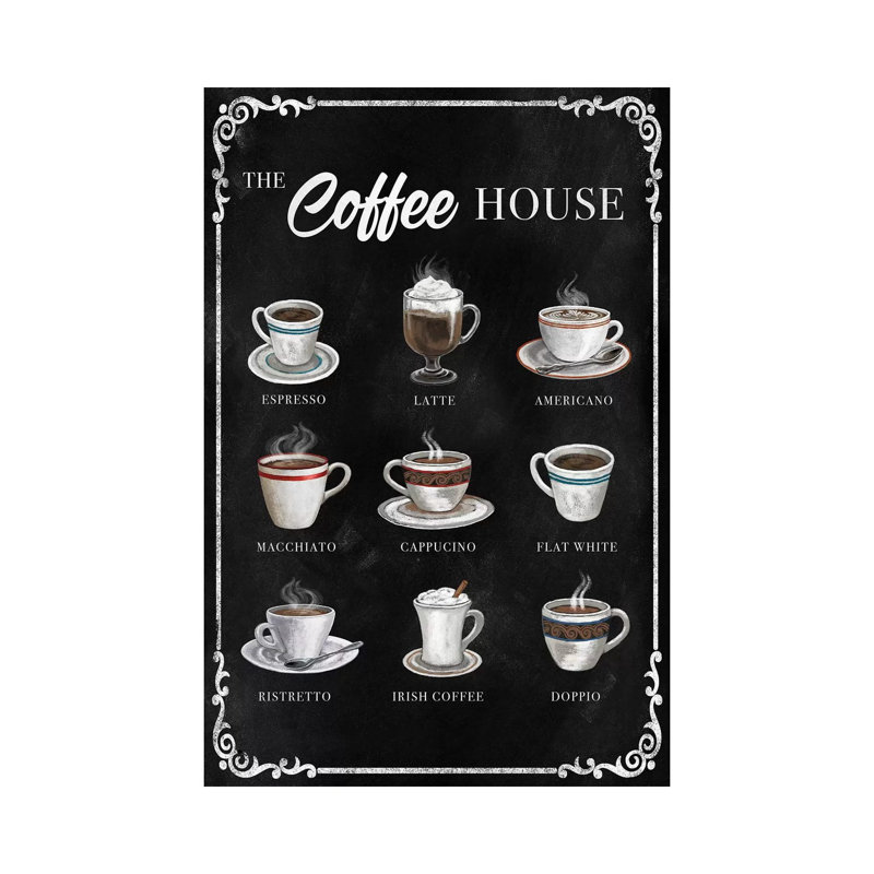 The Coffee House by Conrad Knutsen - Print on Canvas, Wrapped Canvas, 66.04cm H x 45.72cm W x 3.81cm D