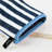 KATE SPADE NEW YORK Botanical Stripe Mini Oven Mitt 2-Pack Set, Heat Resistant, 100% Cotton, French Navy, 5.5"x8"