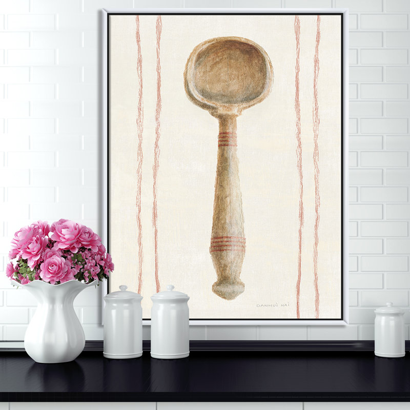 «Farm Kitchen IV», reproduction d'art, H 46 po x l 36 po x 1,5 po, Toile encadrée flottée blanche