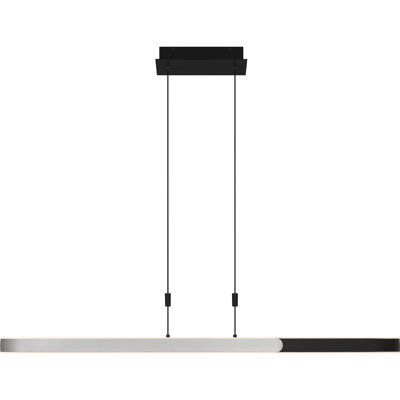 Luminaire intégré pour îlot noir mat Mersedes