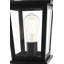 Lampadaire d'extérieur noir Deidra 7 pouces