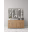 Peace II - reproduction d'art textuel sur bois-23169195