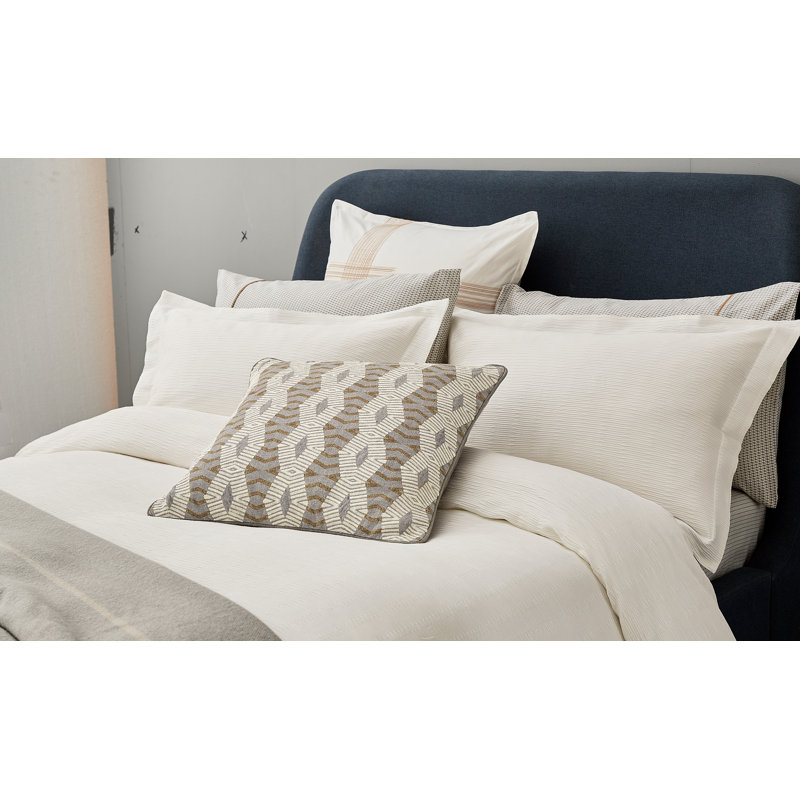 Asha Weave Cotton Oxford Pillowcase Chalk
