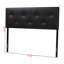 Tête de lit noire en similicuir Empress avec cristaux capitonnés, H 52,43 po x l 55,8 po x P 3 po-768591112-768591115