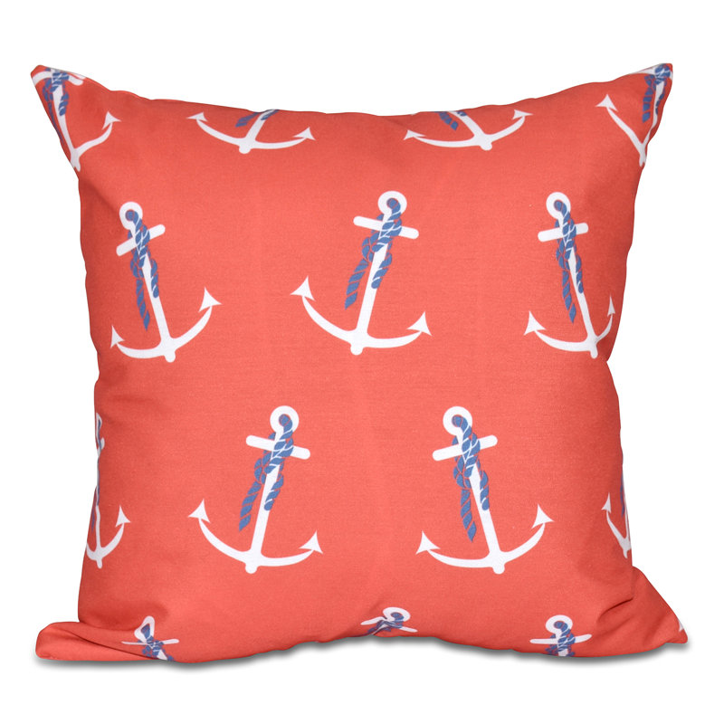 Housse de coussin carré et insert, H 16 po x l 16 po, Orange