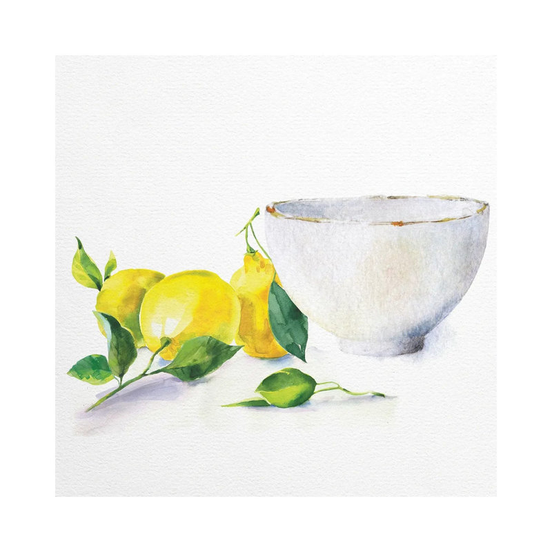 Bowl by Nikki Chu - Wrapped Canvas Gallery-Wrapped Canvas Giclée, 45.72 cm H x 45.72 cm W