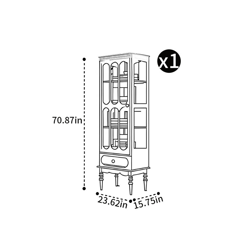 Bibliothèque moderne de style minimaliste américain