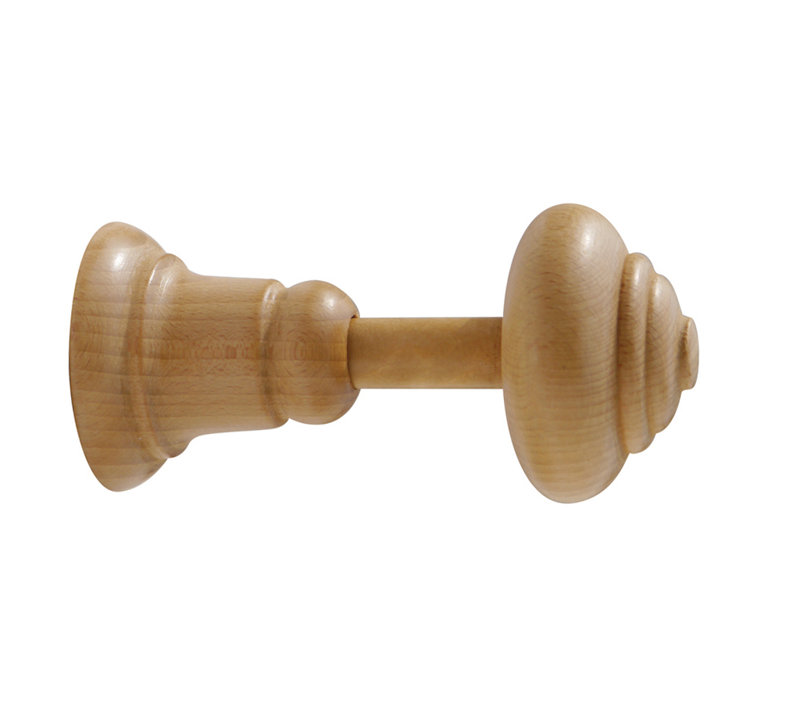 Wood Curtain Holdback/Tieback, Light Oak