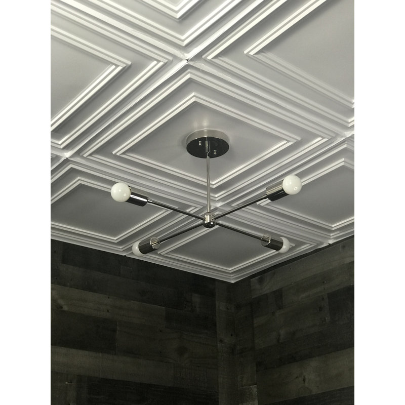 Lustre moderne Toutouta, Nickel poli