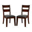 Ensemble de 2 chaises d'appoint rembourrées en similicuir