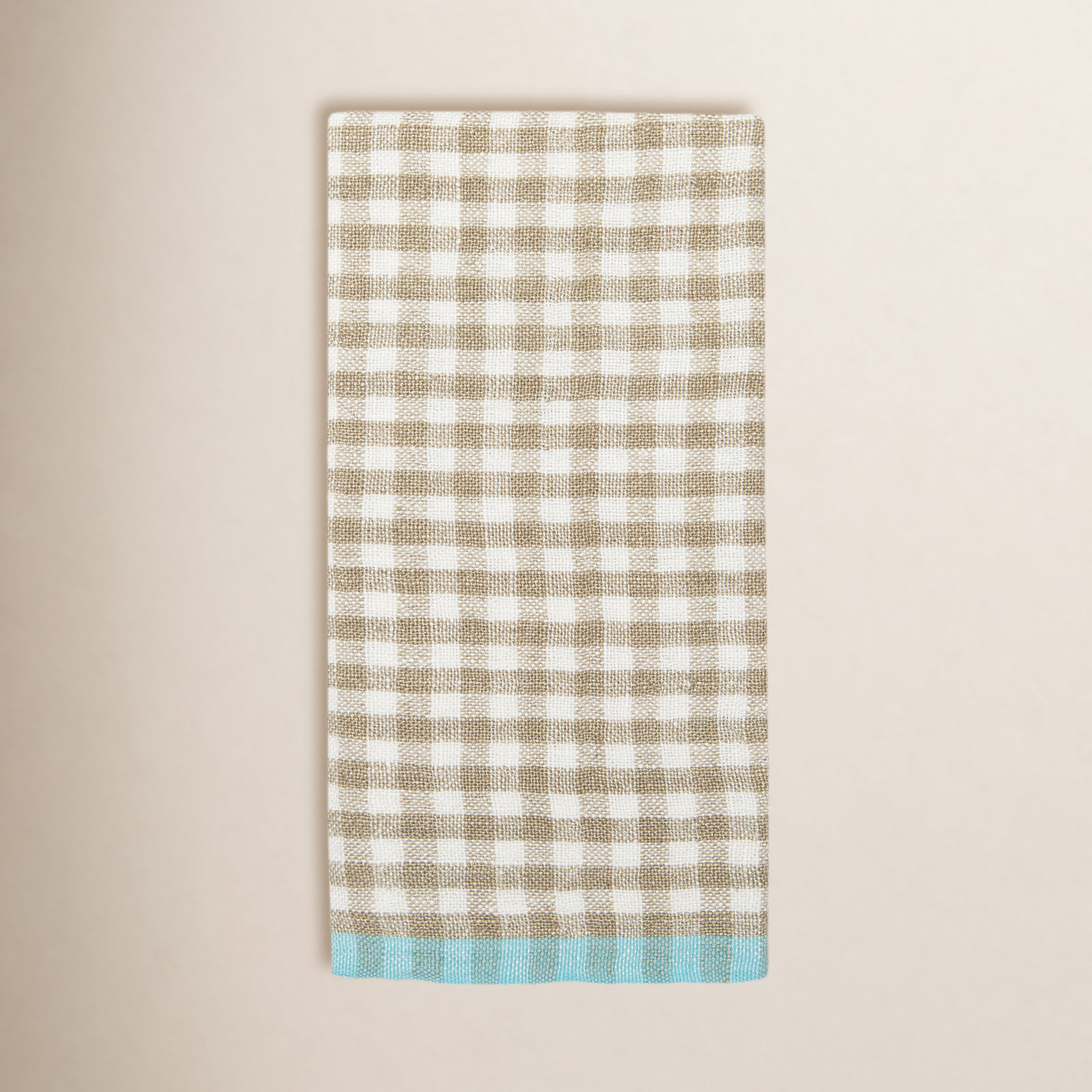 Dish Cloth Kitchen Towel, Natural/Aqua