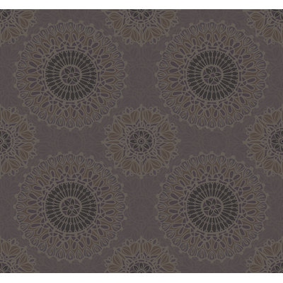 Seabrook Designs Metallic Medallions Unpasted Wallpaper