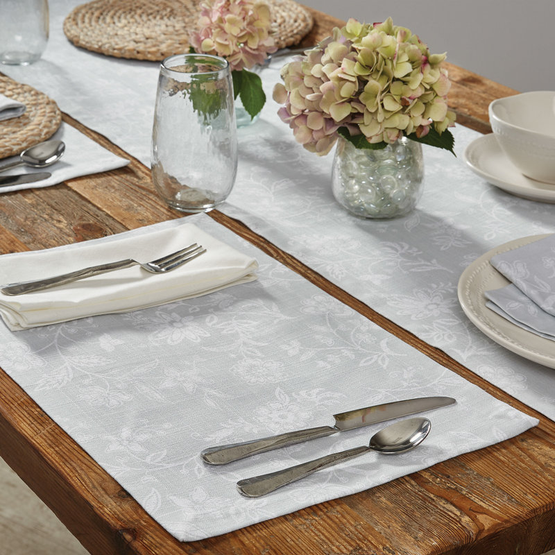 Rectangular Floral Table Runner