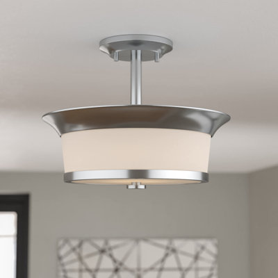 Plafonnier semi-encastré cylindrique à 2 lumières 13,125 po Angyl