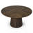 47 Inch Modern Dining Table with Slatted Base and Rounded Edges