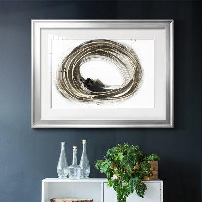 Golden Social Circles I-FramedFramed Print