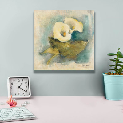 «French Calla Lily» par Cheri Blum, art mural sur toile, 26 po x 26 po