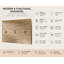 Nisean 6 Door Solid + Manufactured Wood Wardrobe-444972589