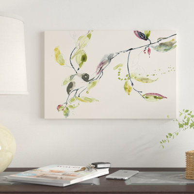 «Leaf Branch I» par Jennifer Goldberger - impression sur toile tendue