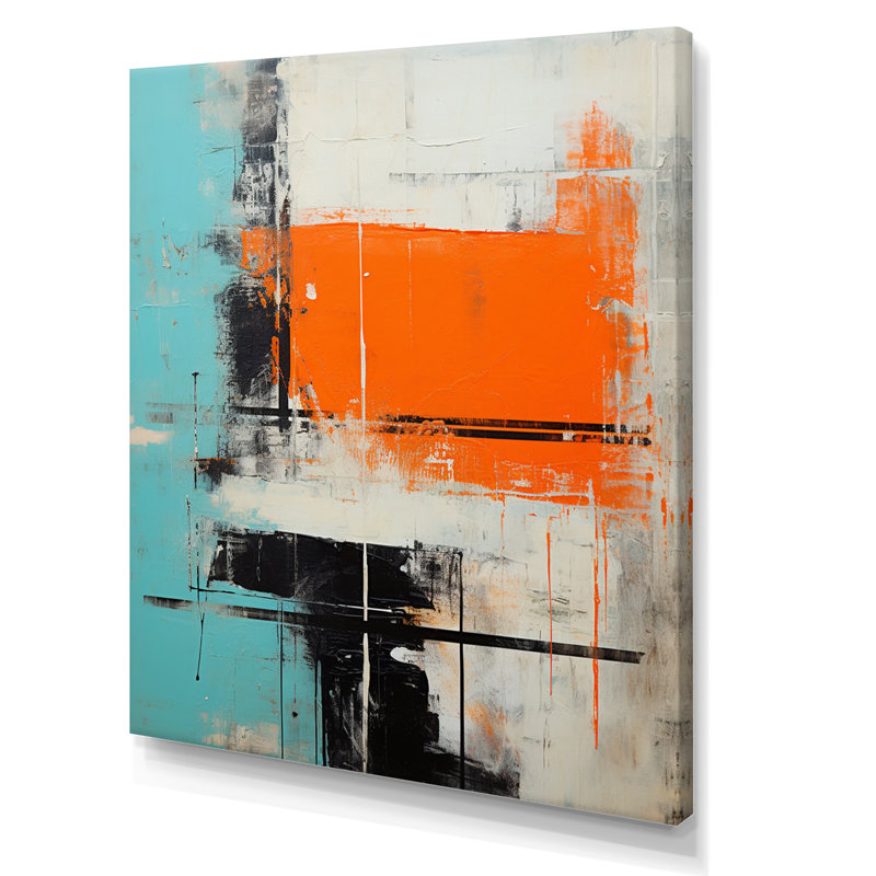 «Serene Submission Of Time Minimal Abstract I», peinture murale abstraite, H 44 po x l 34 po x P 1,5 po, Toile tendue
