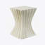 Table d'appoint MGO Archaistic Wavy avec finition en grès antique, durable et polyvalente pour une utilisation intérieure et extérieure-1459302735