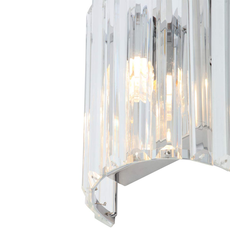 Ming Stainless Steel Flush Mounted Sconce