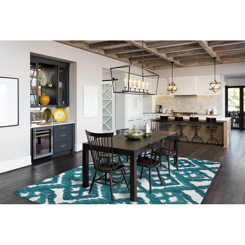 Chenille Ikat Indoor Rug, Rectangle 8' x 10'