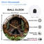 Horloge murale rustique en bois 12 po