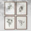 «Vintage Floral Print», impression encadrée CCI - ensemble de 4-2086759051-2086759044