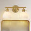 Luminaire de salle de bain à 2 lumières à intensité variable avec abat-jour en verre blanc-73134976-73135007-73134979