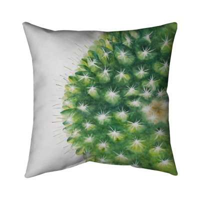 Exotic Botanical Pillow - Watercolor Mini Cactus Home Decor