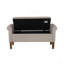 Banc de rangement rembourré