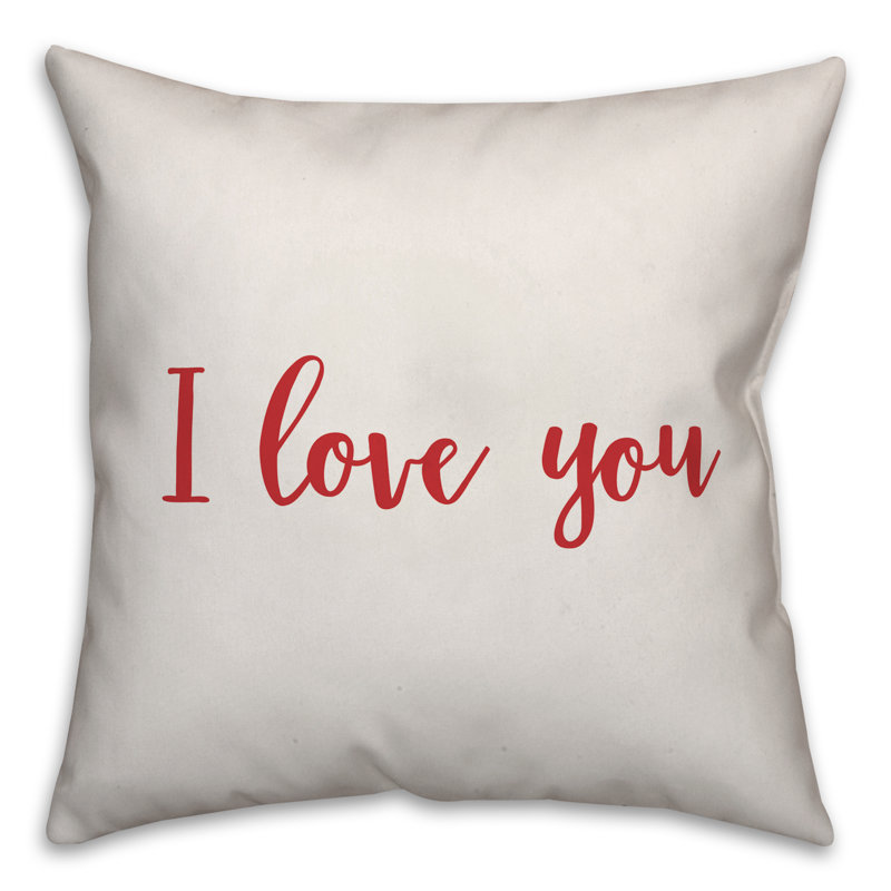 Throw Pillow, Throw Pillow, White/Red