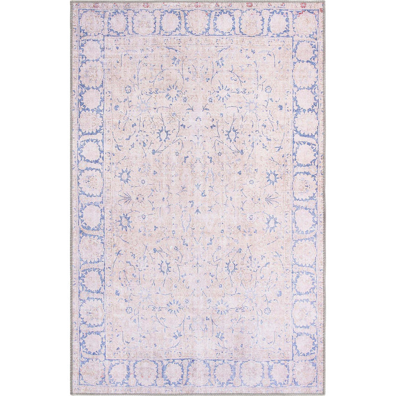 Sixtine Chenille Oriental Indoor Rug, Rectangle 3'6" x 5'6"