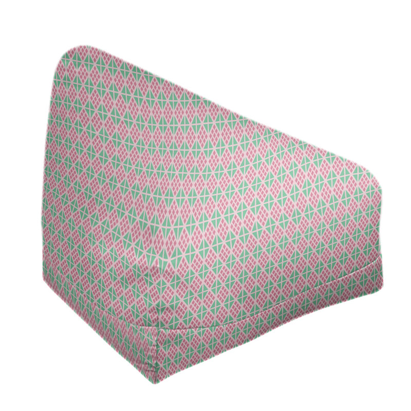 Fauteuil à billes standard & Leffel, Pas de bourre, Rose / sarcelle, H 86 po x L 2 po x P 43 po