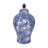 D8.3x14.6" Blue And White Porcelain Lidded Jar