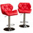 Contemporary Tufted Adjustable Height Hydraulic Bar Stools, Set Of 2, Stylish And Comfortable With Diamond-Tufted Detail, Bar Stool-1587913415