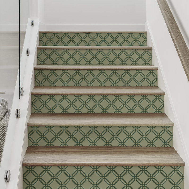 Adhésif décoratif Corrigan Studio, H 6,5 po x l 48 po, Vert