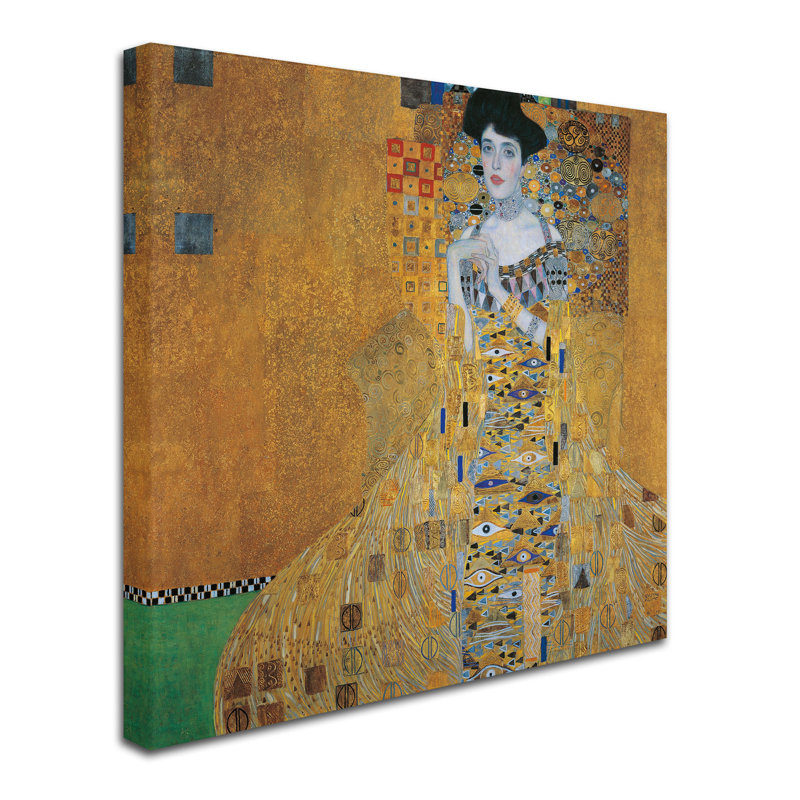 «Portrait of Adele Bloch-Bauer I» par Gustav Klimt, reproduction sur toile, H 24 po x l 24 po x P 2 po